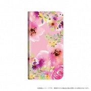 LP-AQRCLD02 [AQUOS R compact用 薄型デザインPUレザーケース 「Design＋」 Flower ピンク]