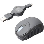 コードリールケーブル モバイルミニマウス USB A対応 ブラック SRM-MA01/BK