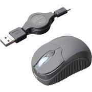 SRM-MB01/BK [コードリールケーブル モバイルミニマウス USB A/micro B対応 ブラック]