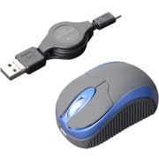 SRM-MB01/BL [コードリールケーブル モバイルミニマウス USB A/micro B対応 ブルー]
