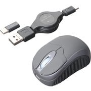 SRM-MC01/GF [コードリールケーブル モバイルミニマウス USB A/micro B/Type-C対応 グラファイト]