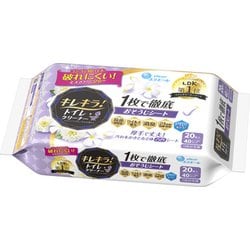 エリエール キレキラ！トイレクリーナー 1枚で徹底お掃除シート クリーンフローラルつめかえ用 20枚