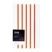 iiro イーロ ノート 43 stripe ネオンオレンジ 01-00423