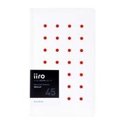 iiro イーロ ノート 45 dot ネオンレッド 01-00426