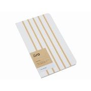 iiro イーロ ノート 10 stripe カフェ・オ・レ 2冊セット 01-00077