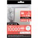 10000mAh リチウム充電器 2.4A出力 Lightningケーブル 1m付属 シルバー IHLU100-CLJSL