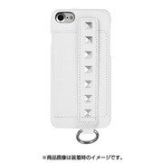 72732 [iPhone 8/7/6s/6用ケース BLACK BY MOUSSY スタッズベルト付き/ホワイト]