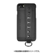 72733 [iPhone 8/7/6s/6用ケース BLACK BY MOUSSY スタッズベルト付き/ブラック]