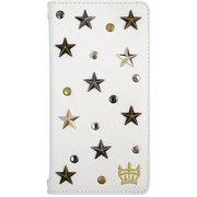 72697 [iPhone 8/7/6s/6用ケース RODEOCROWNS スタースタッズ/ホワイト]