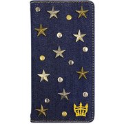 72699 [iPhone 8/7/6s/6用ケース RODEOCROWNS スタースタッズ/デニム]