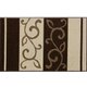 玄関マット Ranke braun 75×120 cm AB00052