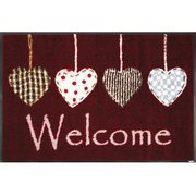 玄関マット Cottage Hearts red 50×75 cm AB00091