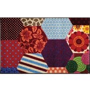 玄関マット Trendy Patchwork 75×120 cm AB00117