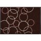 玄関マット Loopy Brown 50×75 cm AB00176