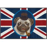 玄関マット British Pug 50×75 cm AB00188