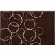 玄関マット Loopy Brown 75×120 cm AB00201