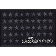玄関マット Willkommen Sterne 50×75 cm AB00290