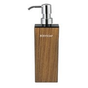 WOODY (ウッデイ) 黒 チーク 角型 大 ボディーソープ 13-450123
