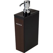 WOODY (ウッデイ) 黒 ウォルナット 長角型 ボディーソープ 14-452271