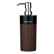 WOODY (ウッデイ) 黒 ウォルナット 丸型 大 ボディーソープ 16-454503