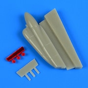QIC72565 F-14A/B トムキャット チンポッド(初期型タイプ)(ハセガワ用) [1/72 レジン製ディティールアップパーツ]
