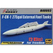 KSL48093 中華民国空軍 F-CK-1 MLU 経国(チンクォ)用275ガロン増槽 2個入セット (フリーダムモデル用) [1/48 レジン製ディティールアップパーツ]