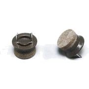 CQ1950 [打込みフェルト ブラウン 19mm丸 4個入り]