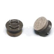 CQ2250 [打込みフェルト ブラウン 22mm丸 4個入り]