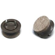 打込みフェルト ブラウン 25mm丸 4個入り CQ2550