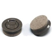 CQ3250 [打込みフェルト ブラウン 32mm丸 4個入り]