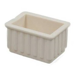 イス脚キャップ 長方形 白 23×36×25mm 2個入り G-23-301