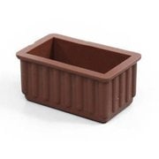 イス脚キャップ 長方形 茶 24×45×25mm 2個入り G-24-23