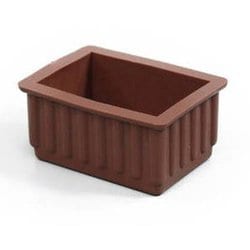 イス脚キャップ 長方形 茶 30×45×26mm 2個入り G-30-453