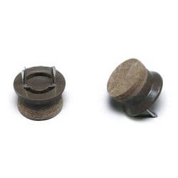 LCQ-195 [打ち込みフェルト ブラウン 19mm丸 4個入り]