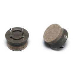 LCQ-225 [打ち込みフェルト ブラウン 22mm丸 4個入り]
