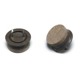 LCQ-250 [打ち込みフェルト ブラウン 25mm丸 4個入り]
