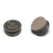 LCQ-285 [打ち込みフェルト ブラウン 28mm丸 4個入り]