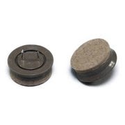 LCQ-325 [打ち込みフェルト ブラウン 32mm丸 4個入り]