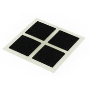 スベリ止めフェルト ブラック 粘着付 1×25×25mm 8個入り SQ2551