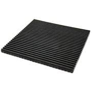 防振両面スジ入ゴム 200×200×10mm WBG-1020
