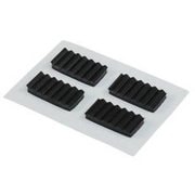 波ゴム 黒 3×10×20mm 4個入り WR231-1