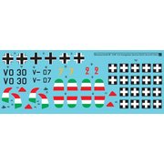 SBMD72025 メッサーシュミット Bf109F-4 「ハンガリー空軍」 Vol.II 2機分の国籍マーク付 [1/72 デカール]