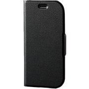 PD-F03KPLFUBK [docomo らくらくスマートフォンme(F-03K) ソフトレザーカバー 薄型 磁石付 ブラック]
