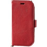 PD-F03KPLFYRD [docomo らくらくスマートフォンme(F-03K) ソフトレザーカバー サイドマグネット レッド]