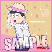 おそ松さん マイクロファイバーミニタオル 雨の日Ver. トド松 [キャラクターグッズ]
