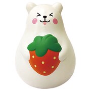 ブルーム スクイーズ マシュマロベア ミスターホワイトスマイル(赤いちご) いちごの香り