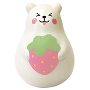 ブルーム スクイーズ マシュマロベアミスターホワイトスマイル(ピンクいちご) いちごの香り