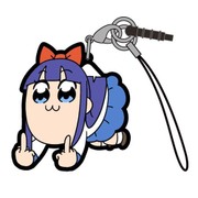 ポプテピピック つままれストラップ ピピ美 FXXK OFF [キャラクターグッズ]