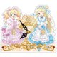 きんいろモザイク Pretty Days アクリル置き時計 描き下ろし アリス&カレン [キャラクターグッズ]