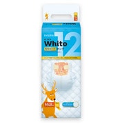 Whito（ホワイト） Mサイズ 12時間タイプ 48枚 [紙おむつ テープタイプ]